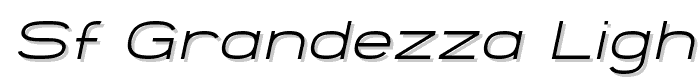 SF Grandezza Light Oblique font